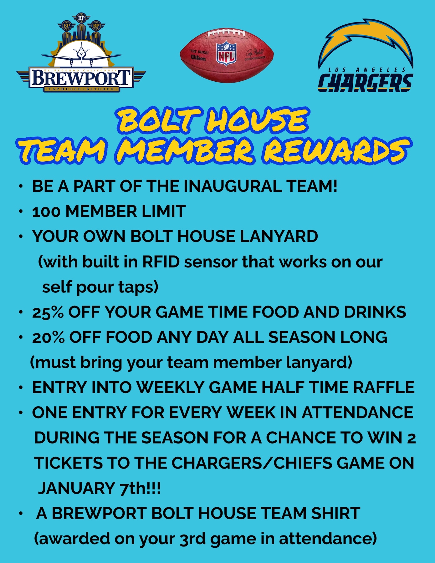 Bolt House Team Member Rewards