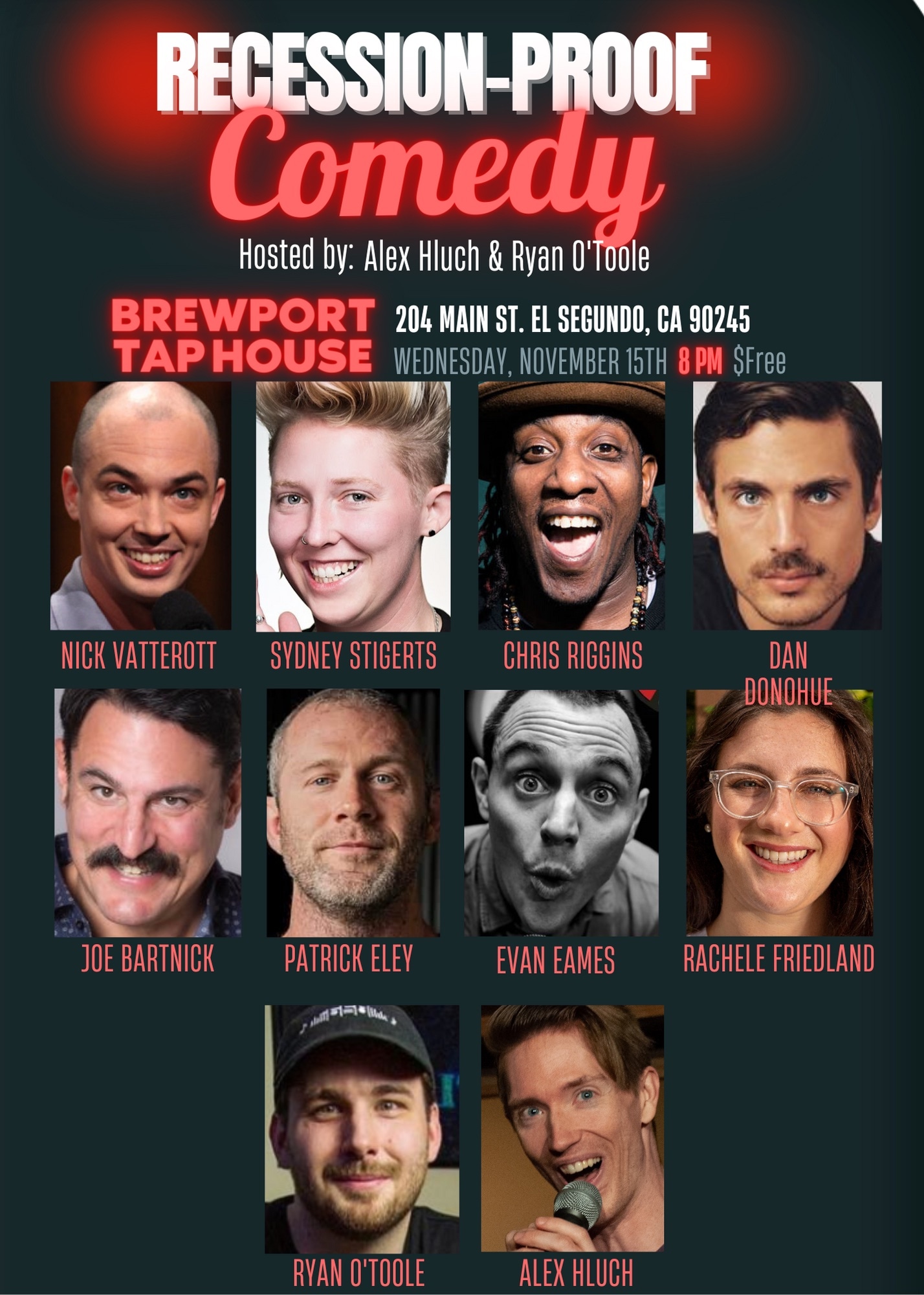 Recession-Proof Comedy @ Brewport Tap House