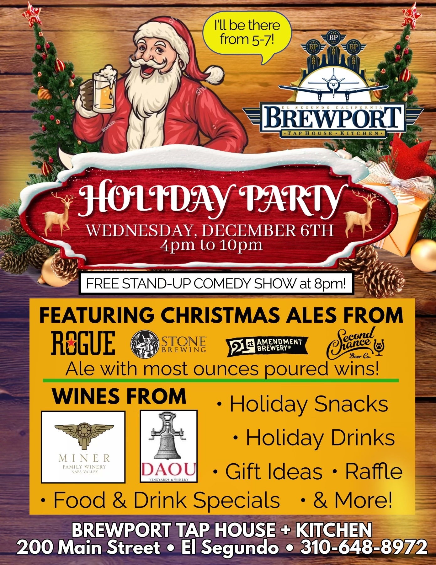 Happy Holidays from Brewport Taphouse