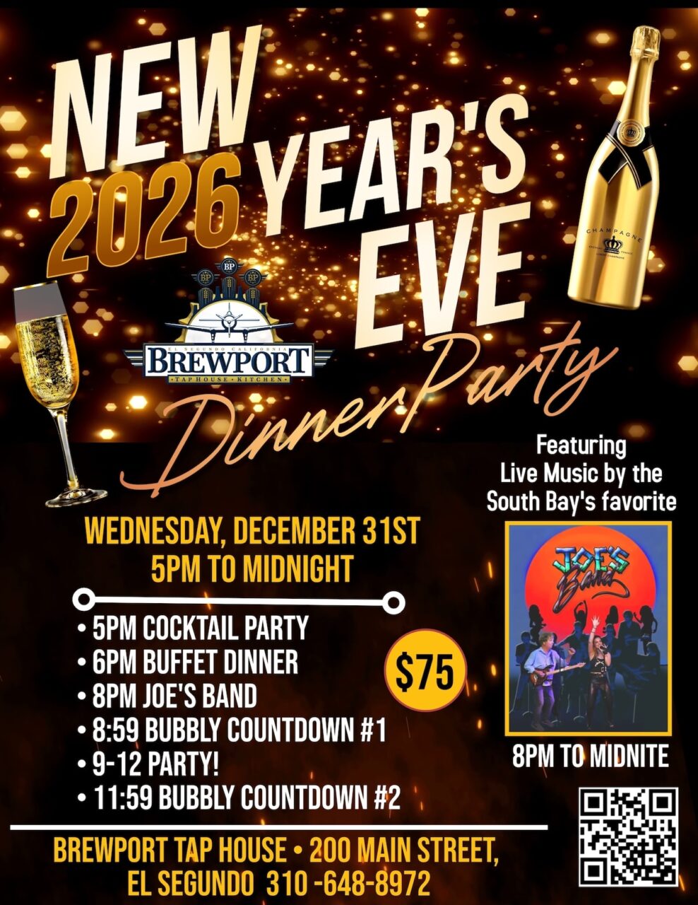 Brewport Tap House New Year's Eve Dinner Party